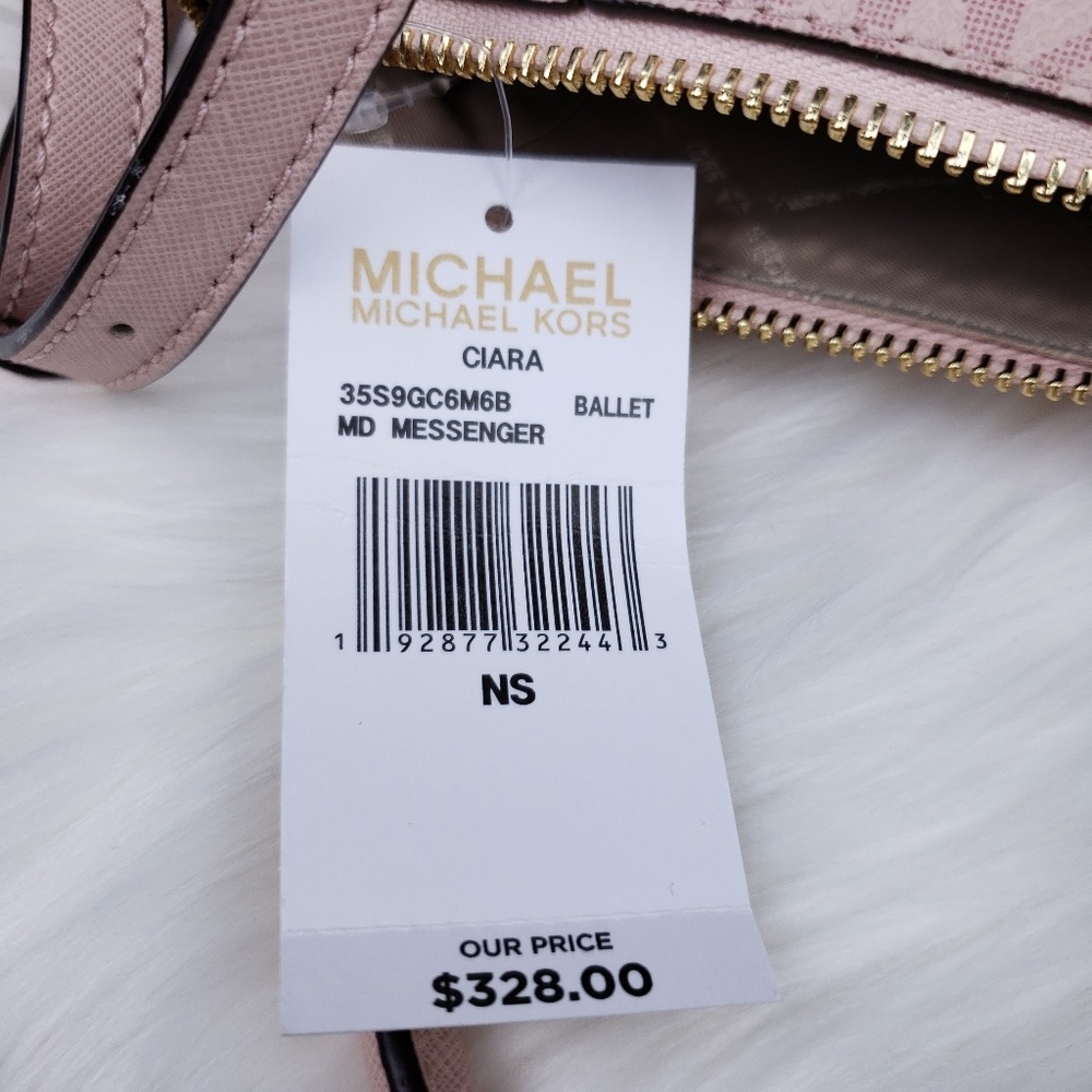 🌺NWT Michael Kors MD Ciara Satchel Ballet pink MK - Picture 6 of 8
